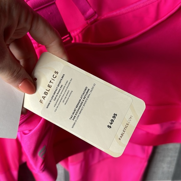 Fabletics Hot Pink Leggings and Bralette Set 3X - Picture 5 of 7